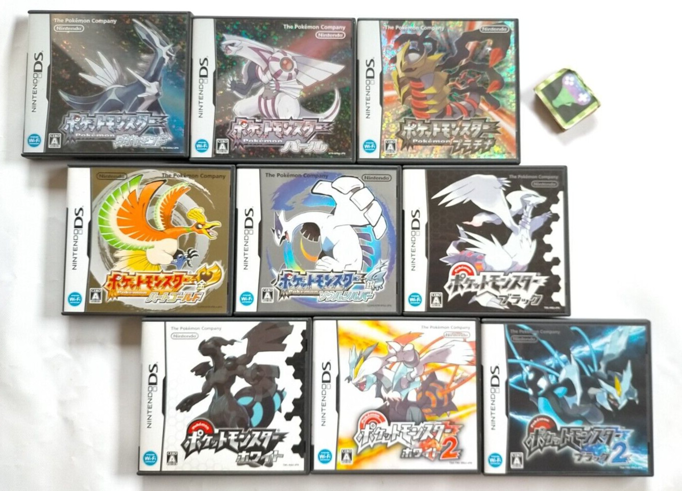 Lot 9 DS Pokemon Diamond Pearl Platinum Gold Silver Black White Nintendo Japan