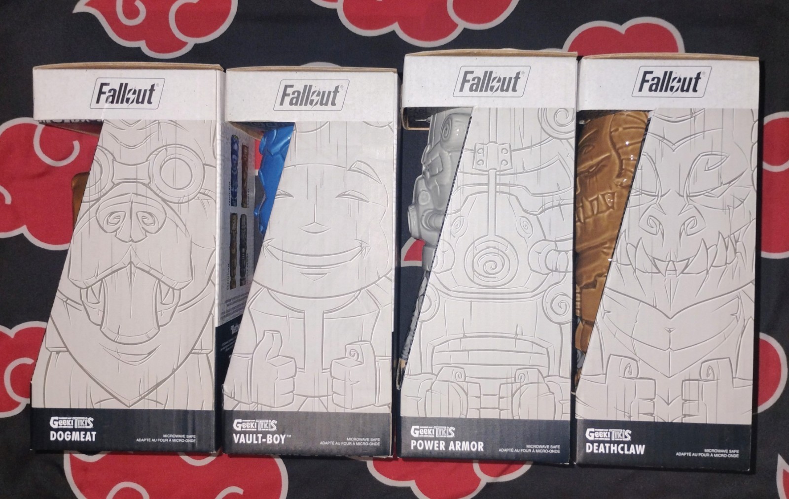Geeki Tikis Fallout – New Full Set Dogmeat, Vault Boy, Power Armor & Deathclaw