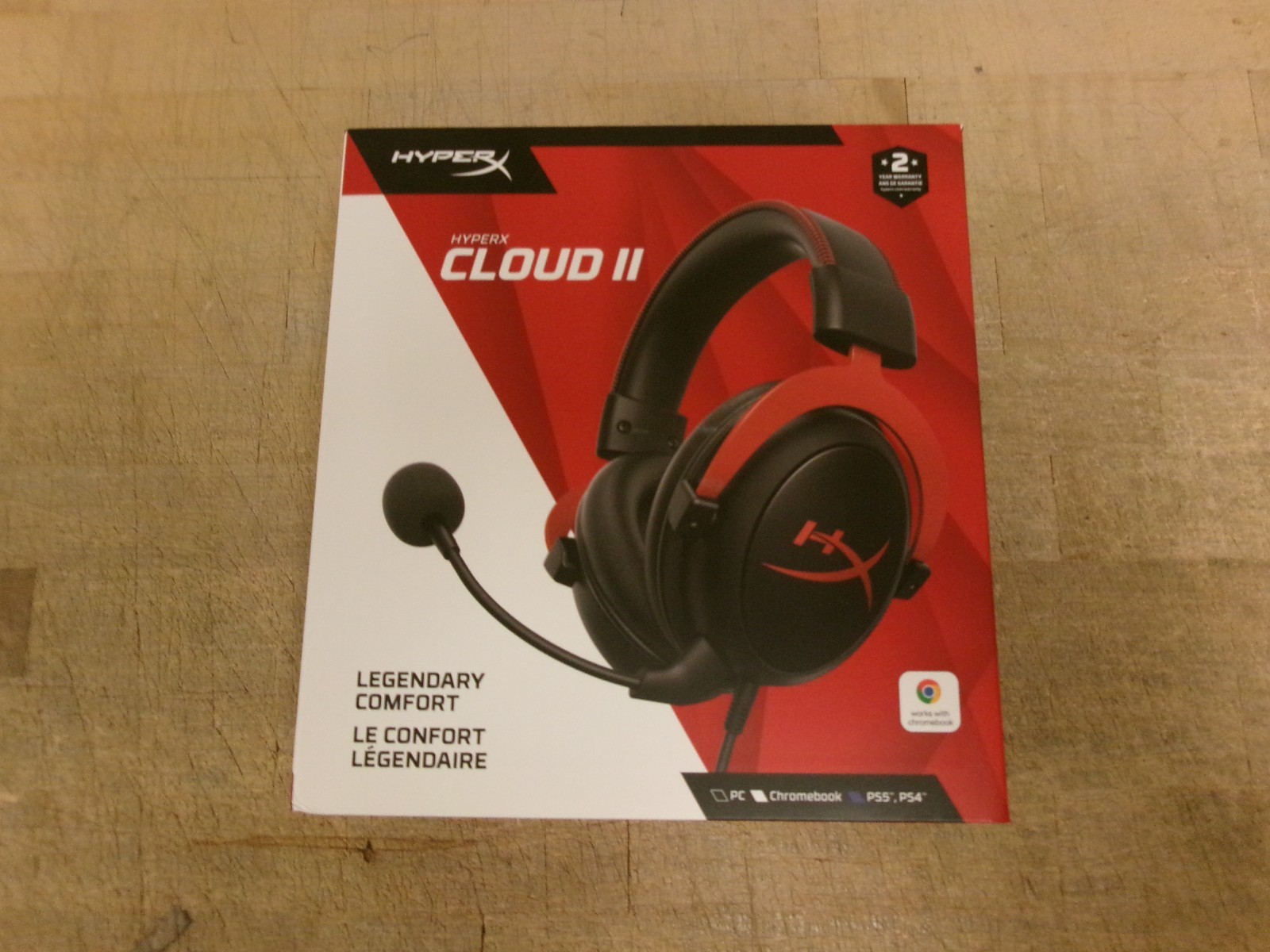 HyperX Cloud II Over-Ear Gaming Headset – Black/Red ( 4P5M0AA / M90338-001 )