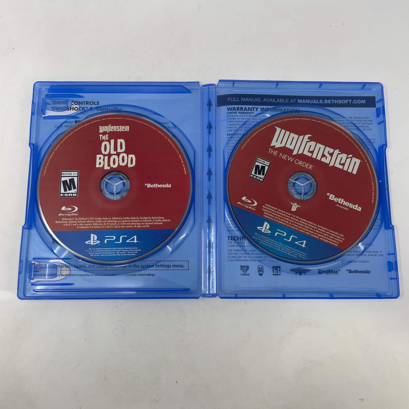 Wolfenstein The New Order and The Old Blood (Sony PlayStation 4 PS4, 2017)