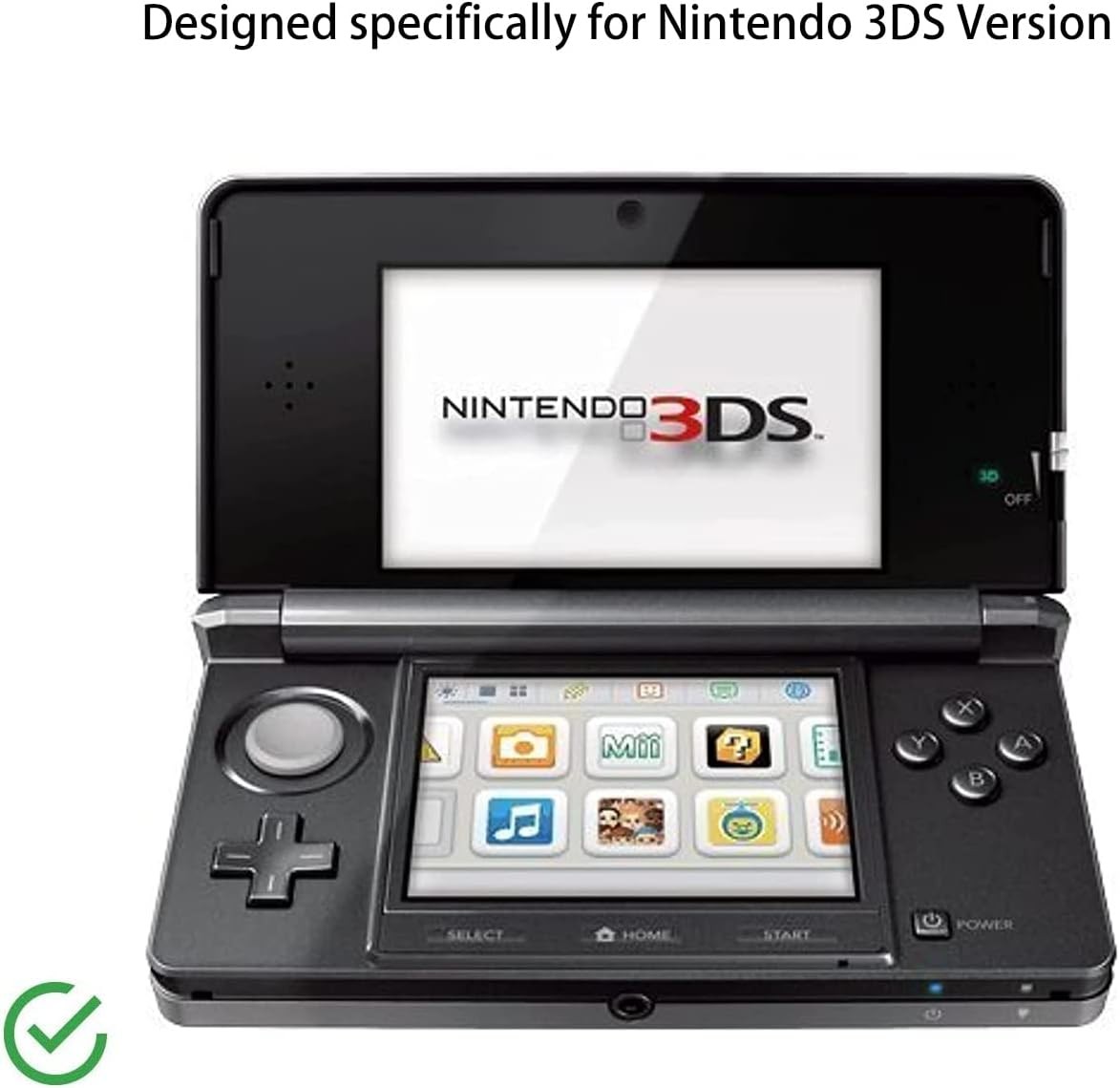 For Nintendo 3DS Clear Snap-on Plastic Crystal Hard Shell Case Protective Cover