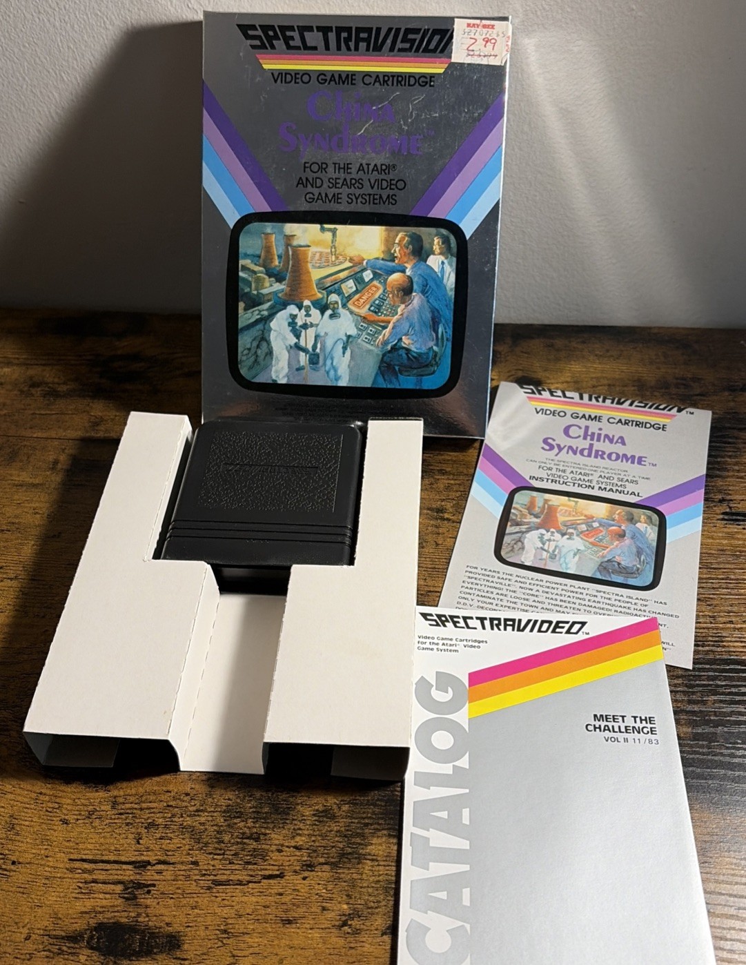 China Syndrome for Atari 2600 Complete In Box CIB Great Shape Tested