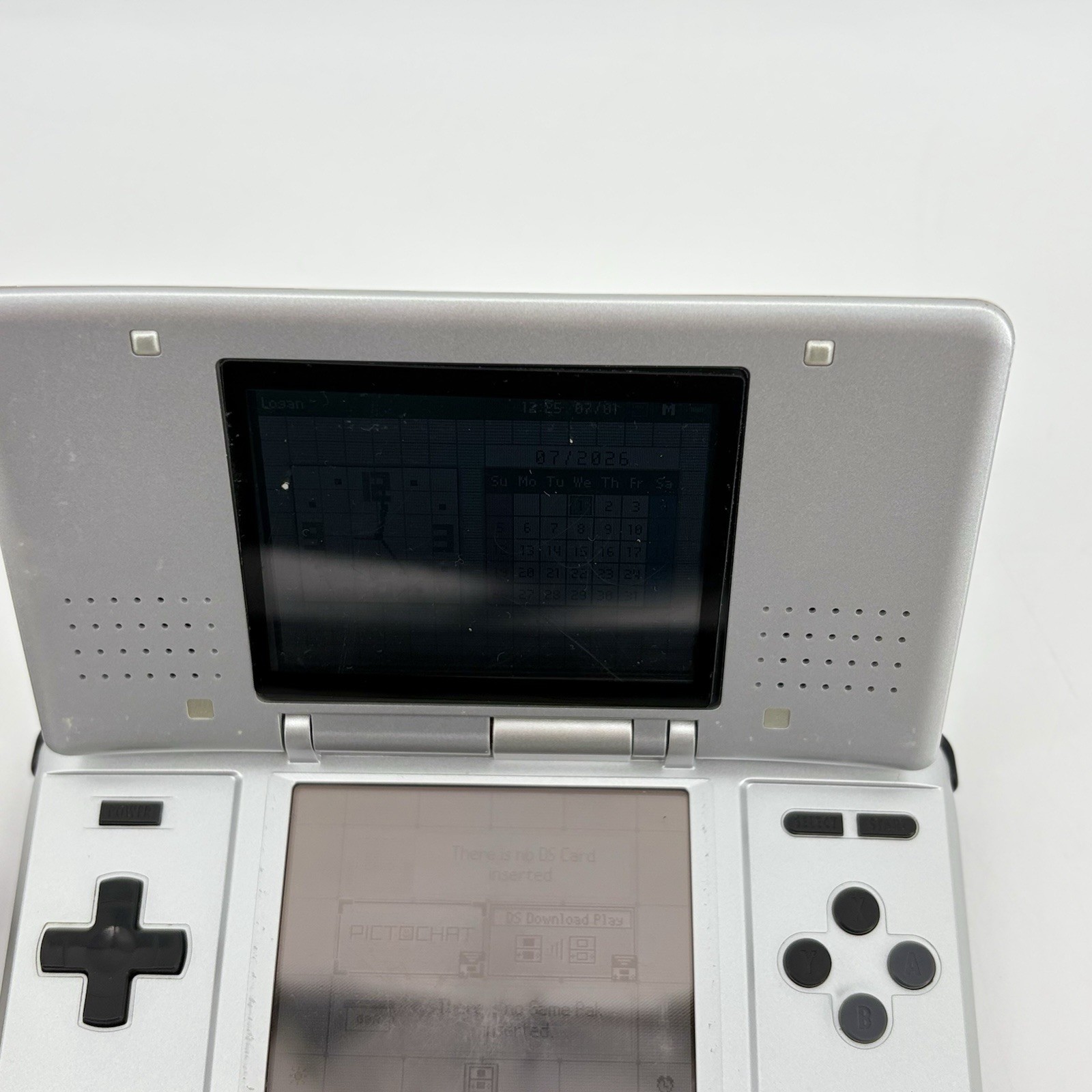 Nintendo DS Original NTR-001 Console – Titanium Silver & Charger – Tested Read!!