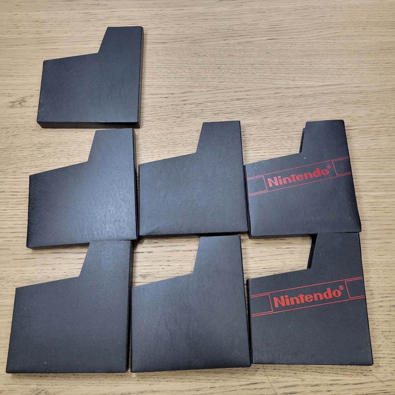 LOT 7 Nintendo NES Nintendo Logo 2 Branded 5 Blank Dust Sleeve Game Cover