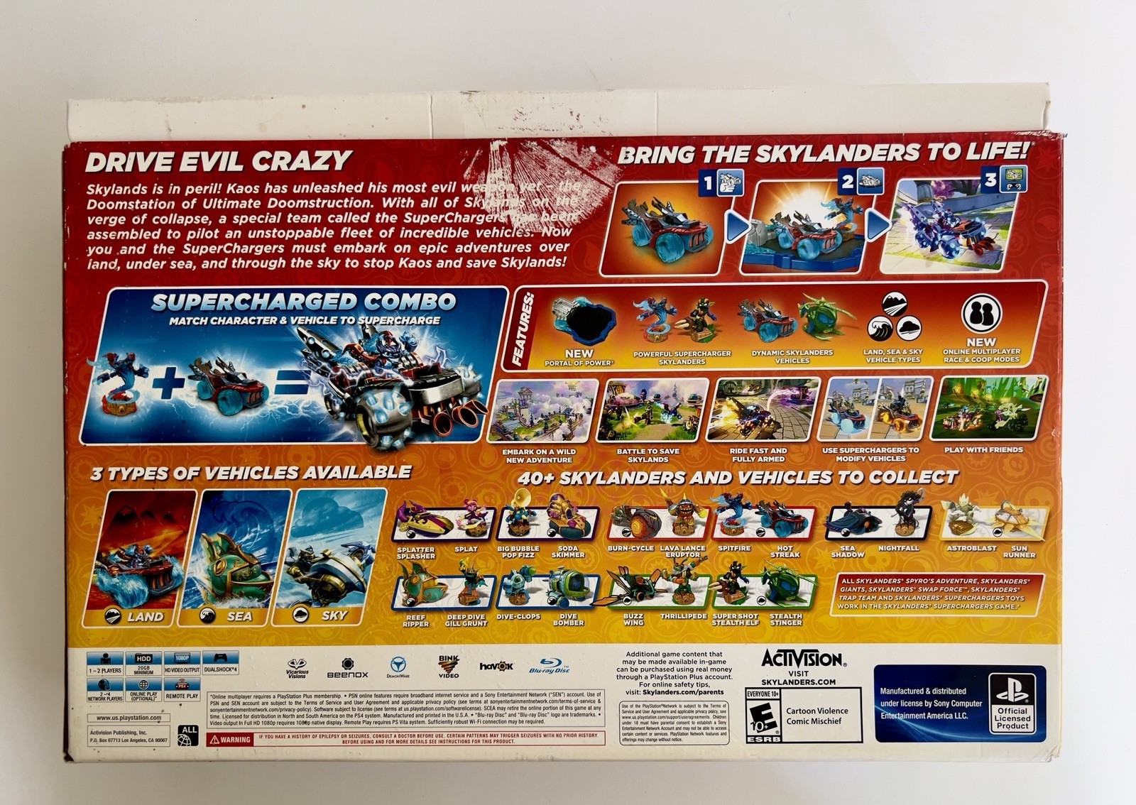 Skylanders SuperChargers Starter Pack PS4 PlayStation 4 – Open Box UNUSED MINT