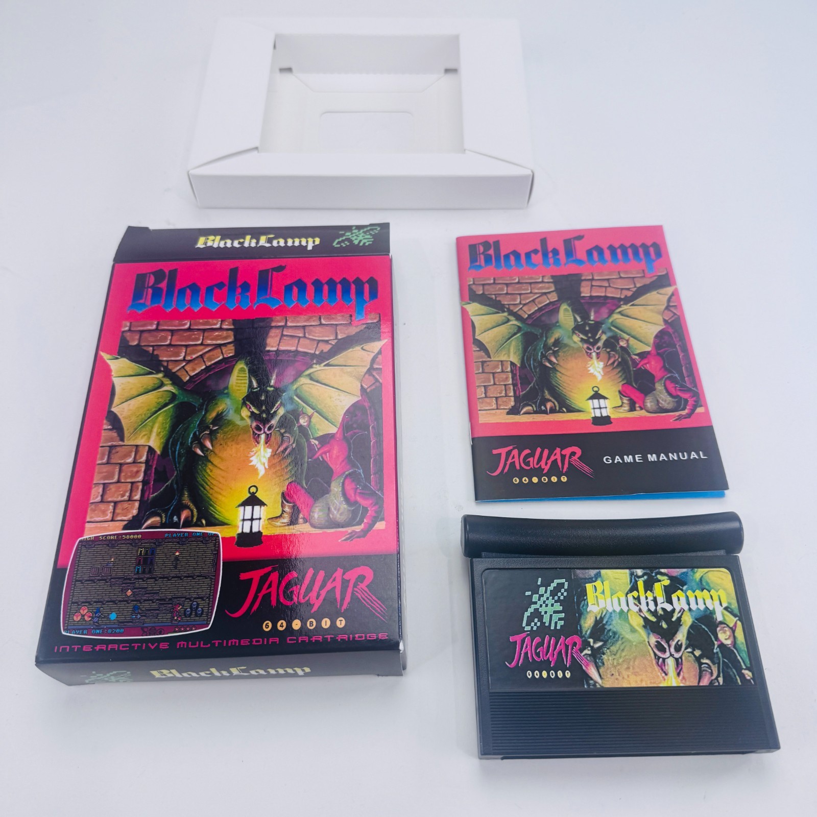 Black Lamp – Atari Jaguar, 1988 Homebrew RARE Game CIB Complete SHARP FREE SHIP!