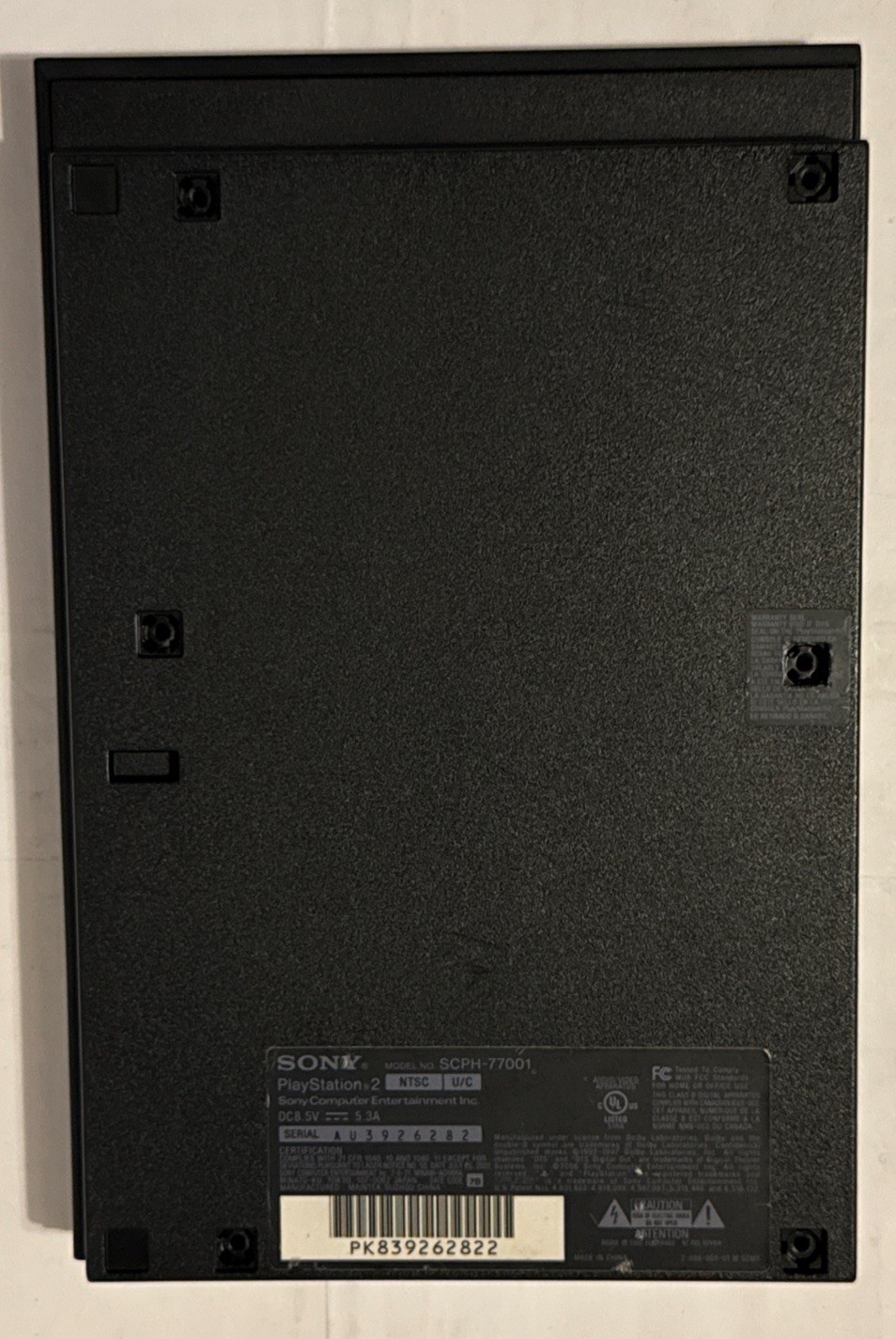 OEM Sony PS2 Slim SCPH-77001 Console Housing Shell Full Set w/ Screws & Covers