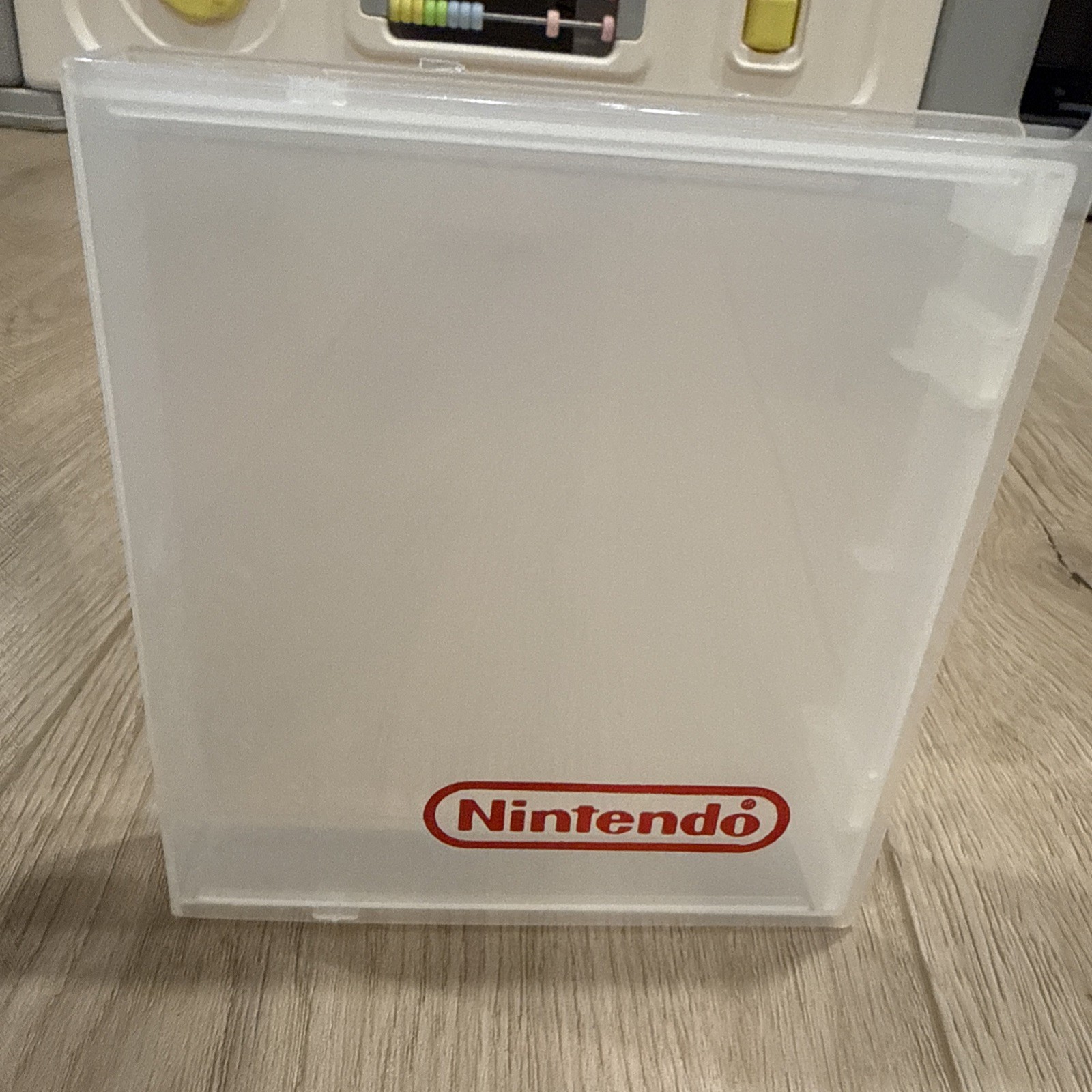 Lot of 3 Nintendo NES Plastic Clamshell Hard Case Logo Clam Shell Clear Blue OEM