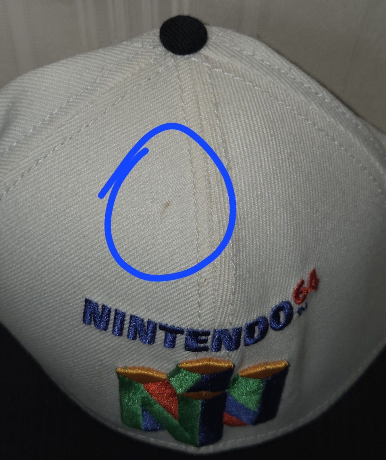 Nintendo 64 Embroidered Snapback Hat Vintage