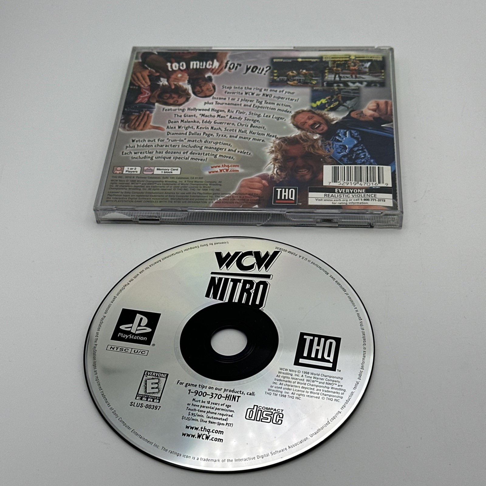 PS1 Lot Of 8 Games PlayStation Mixed Sports Lot Various Wrestling WWF WCW & More