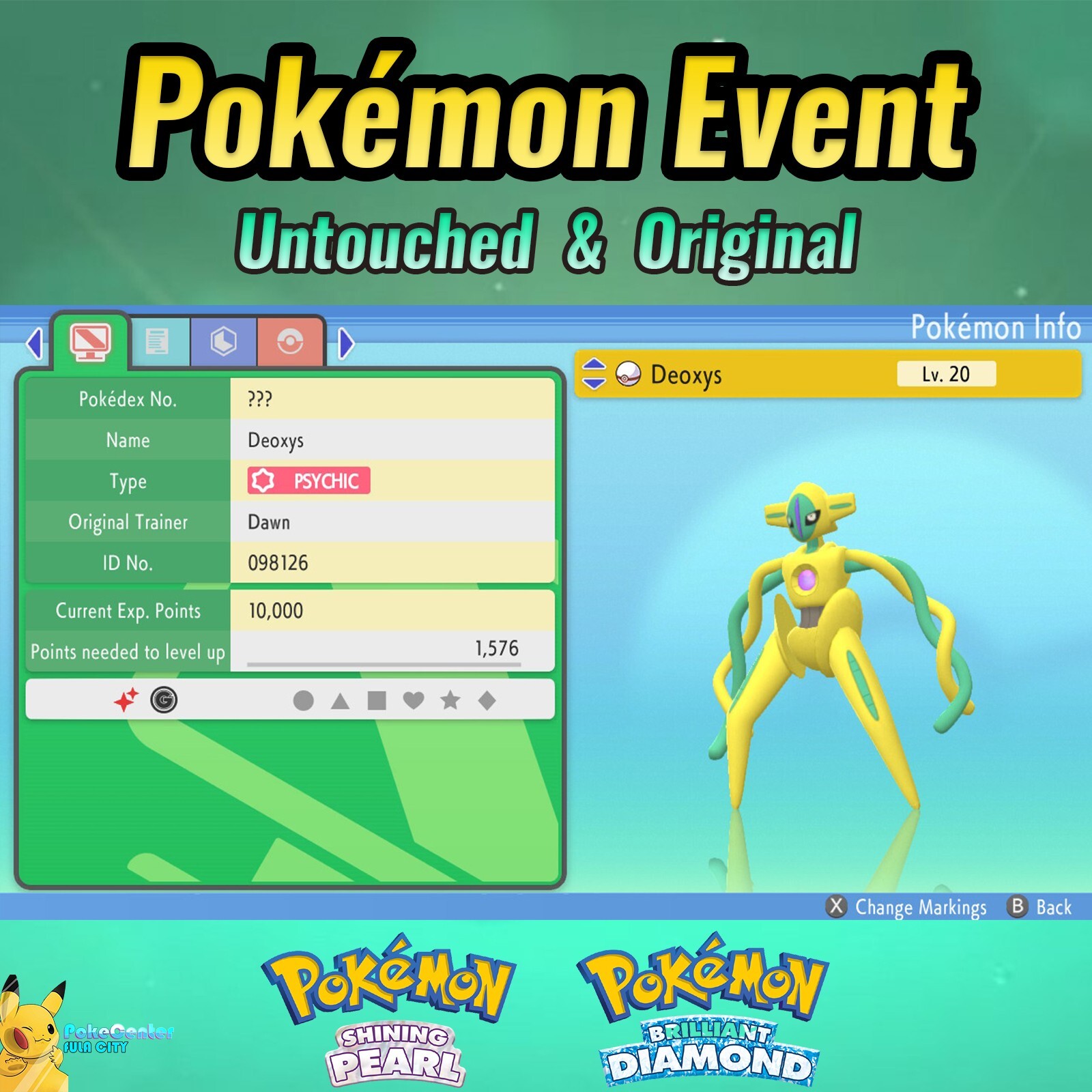 ✨ Shiny Deoxys from Pokemon Go | Raid Event | Pokémon BDSP | UNTOUCHED