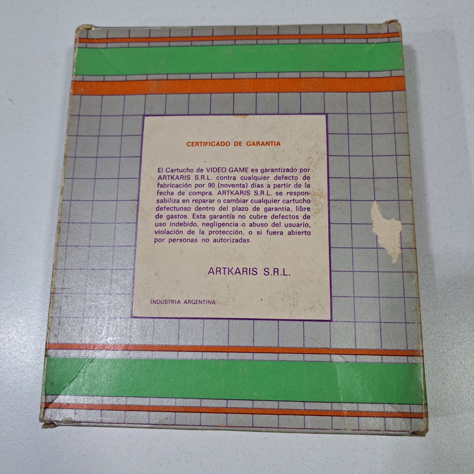 Vintage Atari Coleco River Raid Artkari Argentina Box