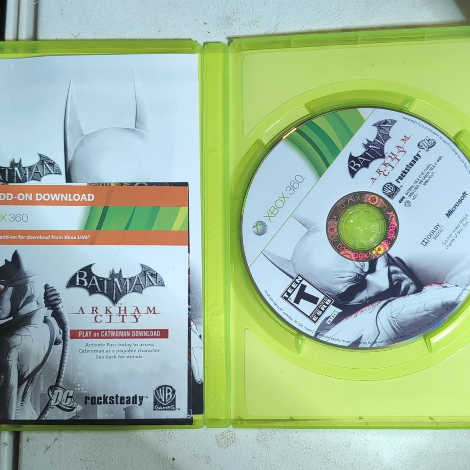 Warner Bros. Batman: Arkham City Xbox 360 Action Adventure 2011 T NTSC-U/C