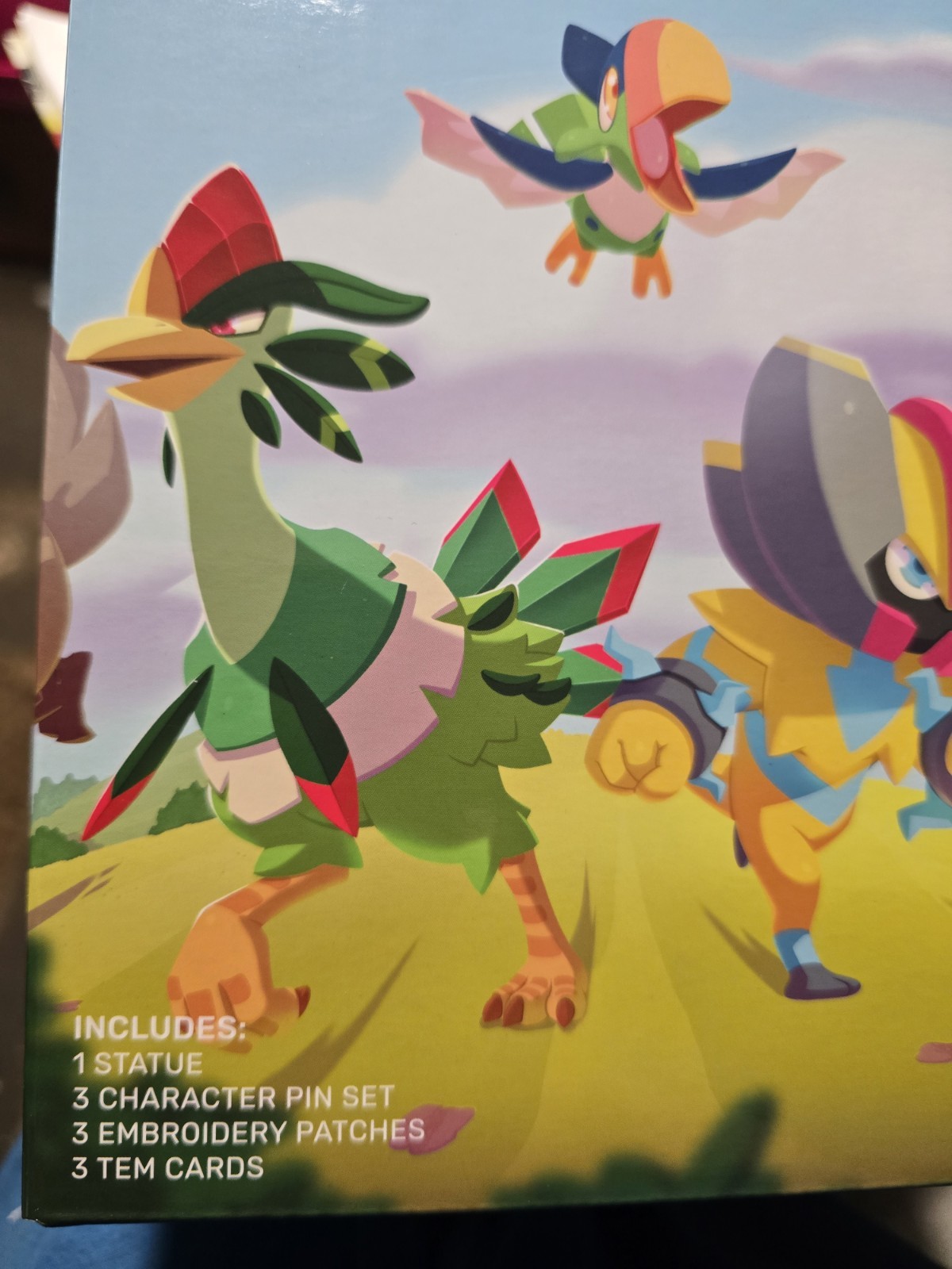 Temtem Collectors Edition Bundle – Statue, Pins, Patches, & Cards 2022 New. T109