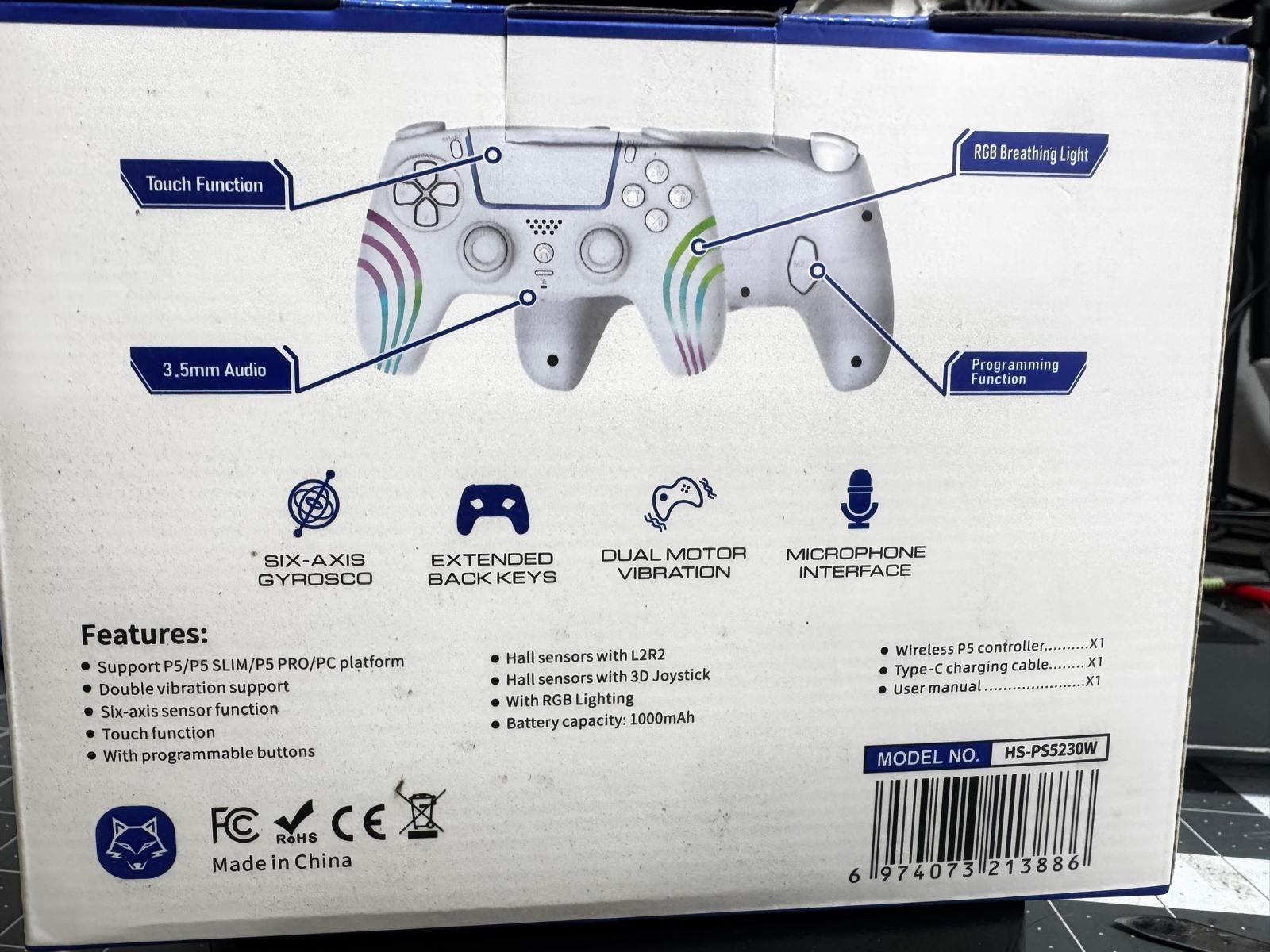 PS5 Wireless Controller for Sony PlayStation 5 & PC New in Box USB-C