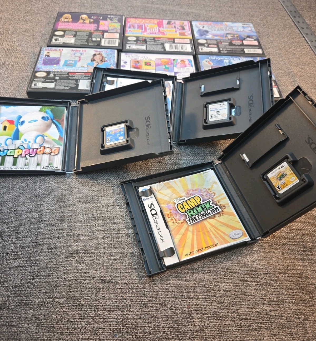 Nintendo DS Video Game Lot – 11 Games Frozen Disney Wappydog & More