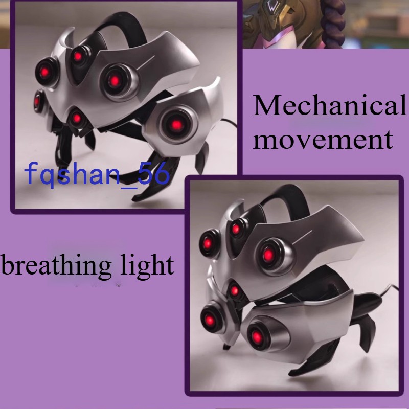 NEW Overwatch OW 2 Widowmaker Mechanical Movable Helmet Light-up Resin Mask