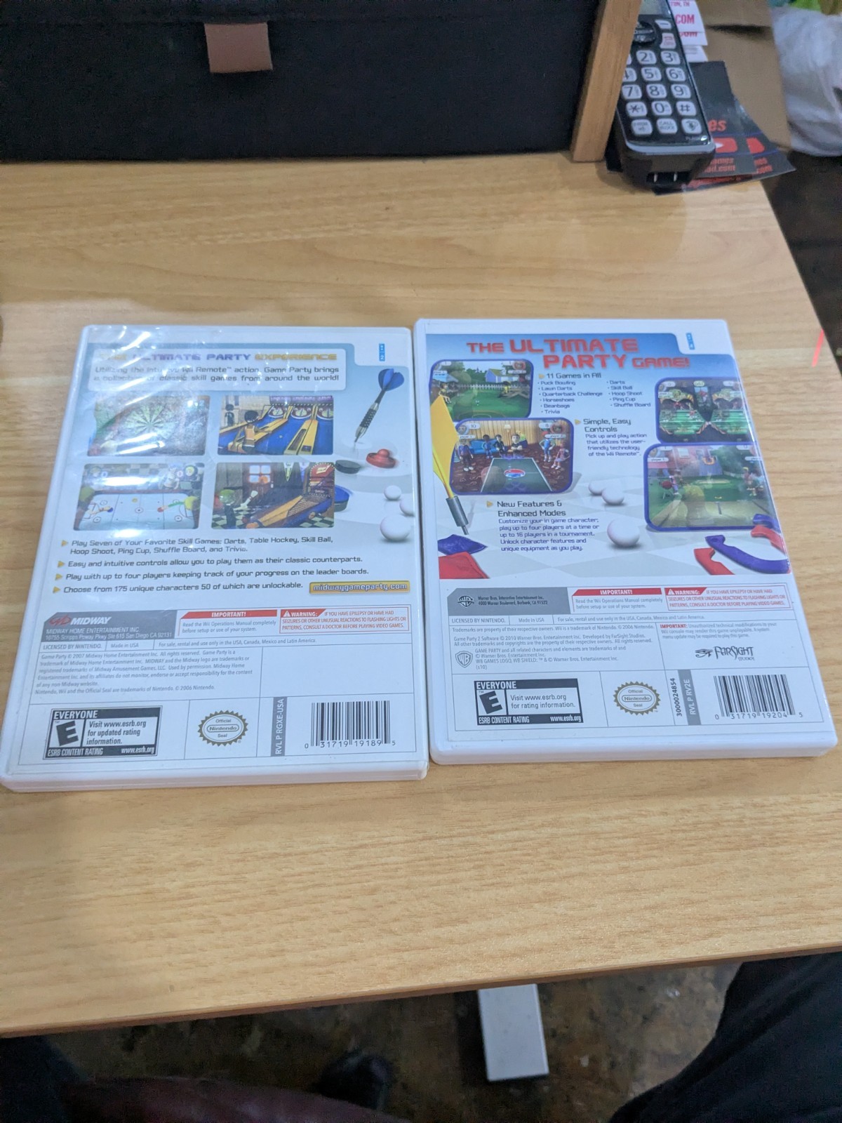O2 Game Party 1 & 2 Combo 2 Complete Game Lot – Nintendo Wii