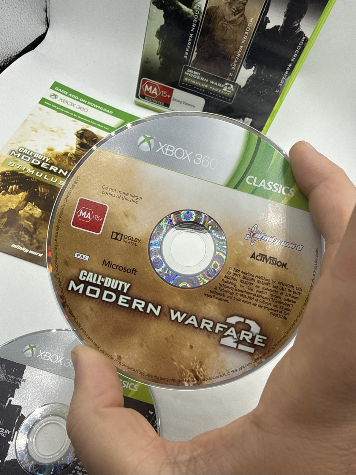 Call of Duty Modern Warfare Trilogy Xbox 360 SUPER RARE GEM! MW1, MW2, MW3