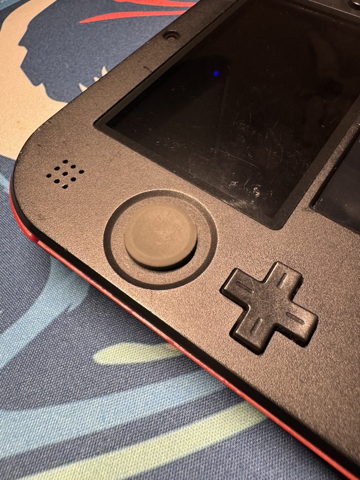 Nintendo 2DS Crimson Red Handheld System – Red/Black – Tested/Works