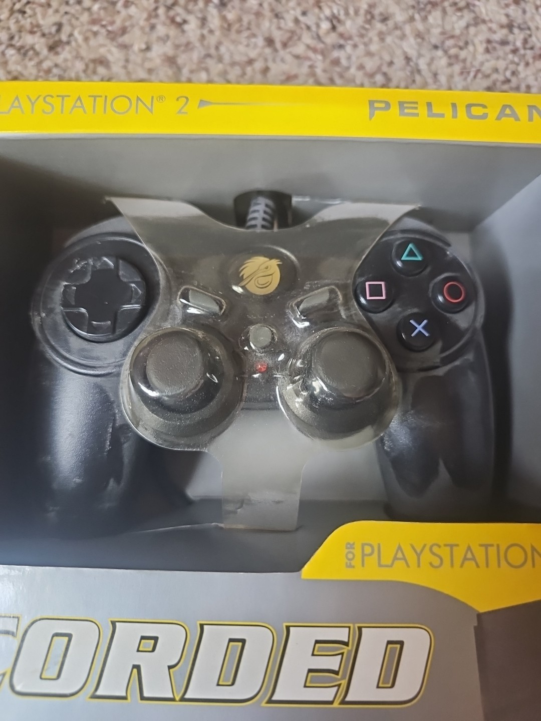 Pelican PL-6604 PlayStation 2 PS2 Wired Controller, New In Box