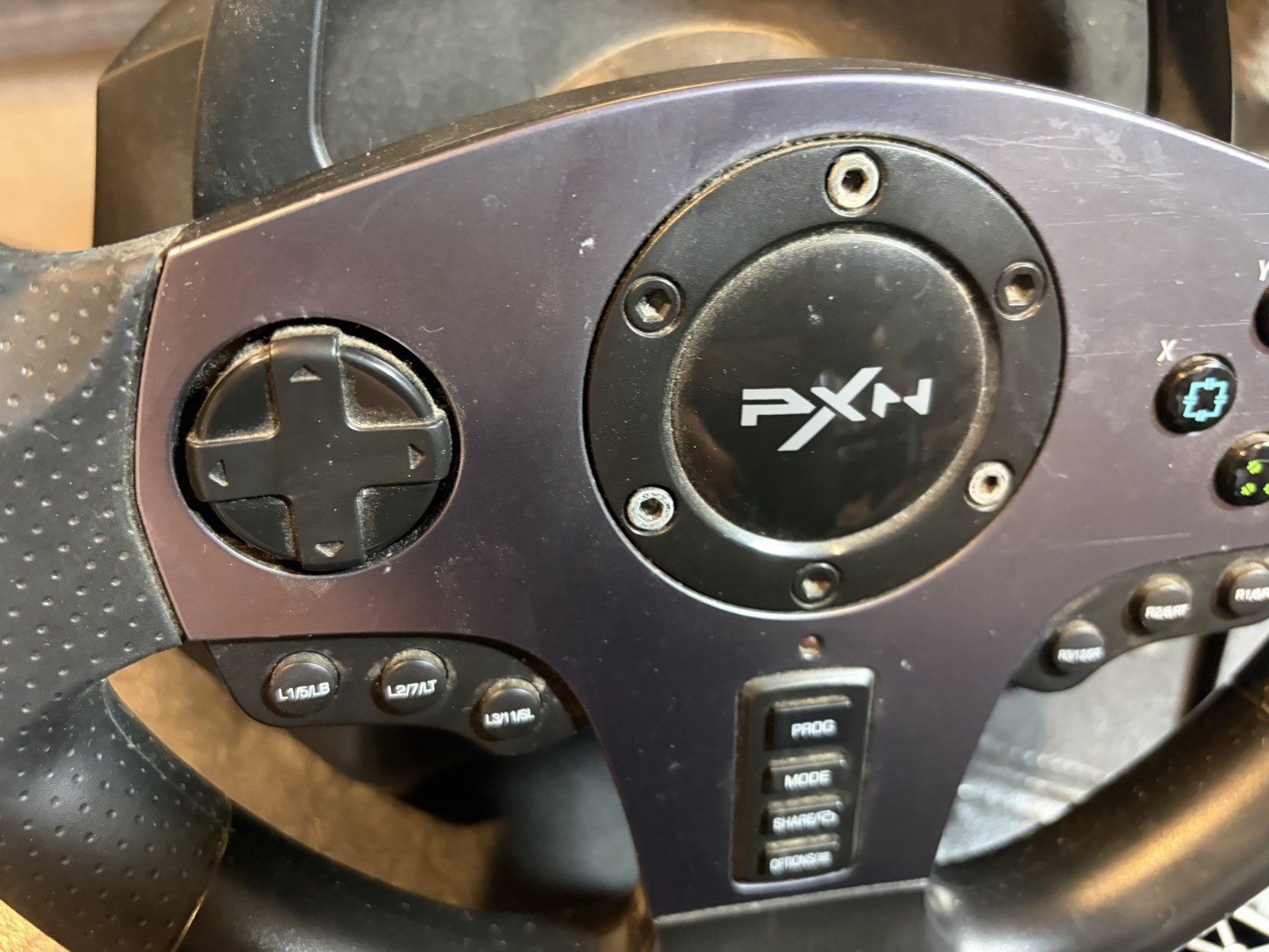 PXN V9 Gaming Race SIM Steering Wheel Pedals Clamps For PlayStation Xbox PC