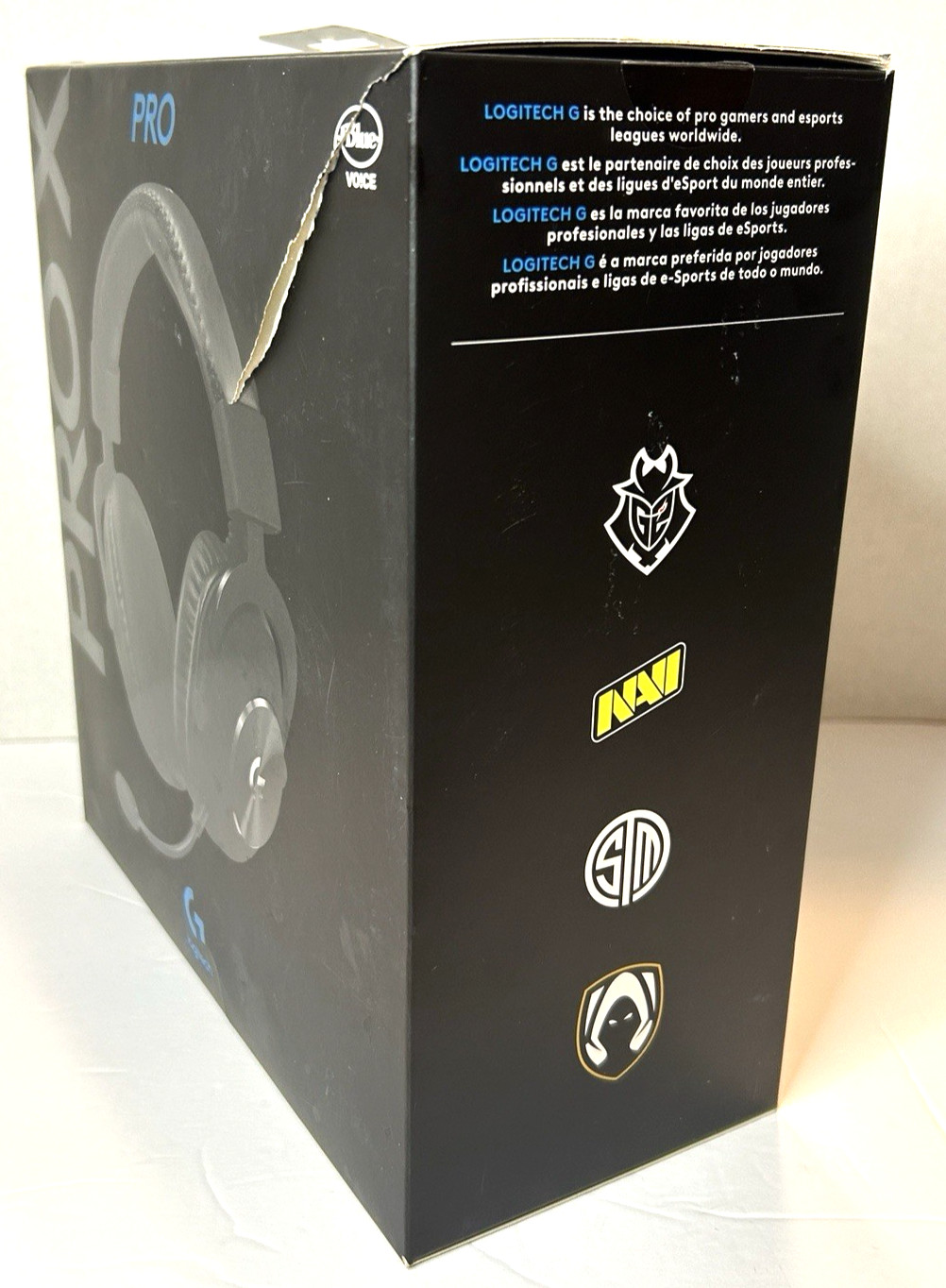 Logitech PRO X USB Gaming Headset Wired Black for PC, Xbox, PS5, PS4-Open Box