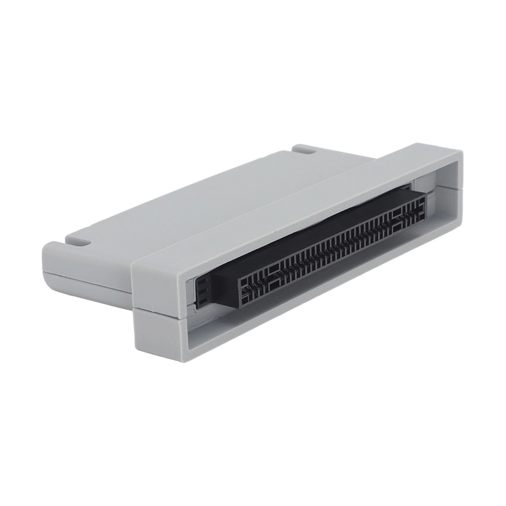 SFC ⇄ SNES Cartridge Adapter – For Super Nintendo & Super Famicom Plug-In Gray