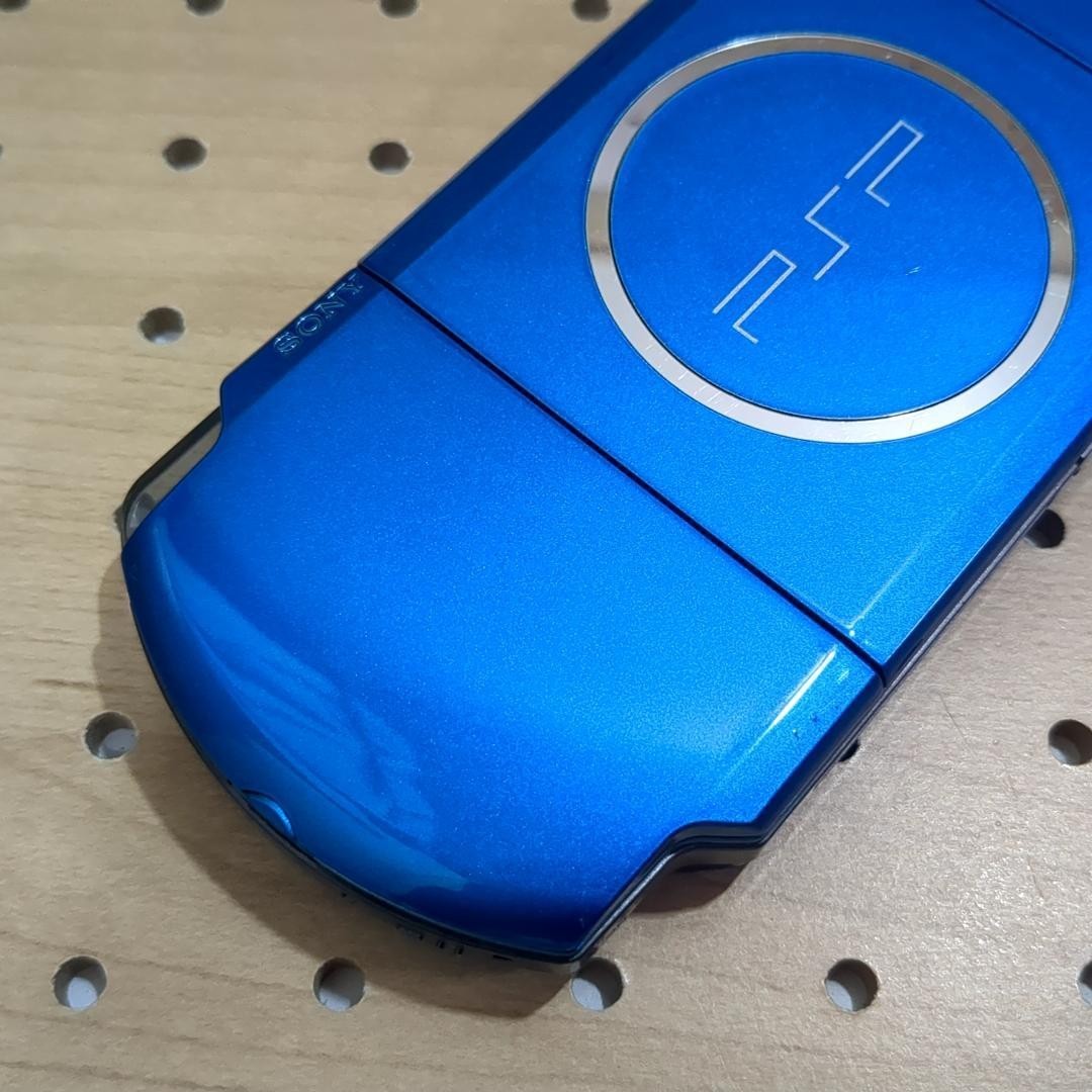 USED Sony PSP‑3000 Vibrant Blue Handheld Console PSP3000VB – Tested Working