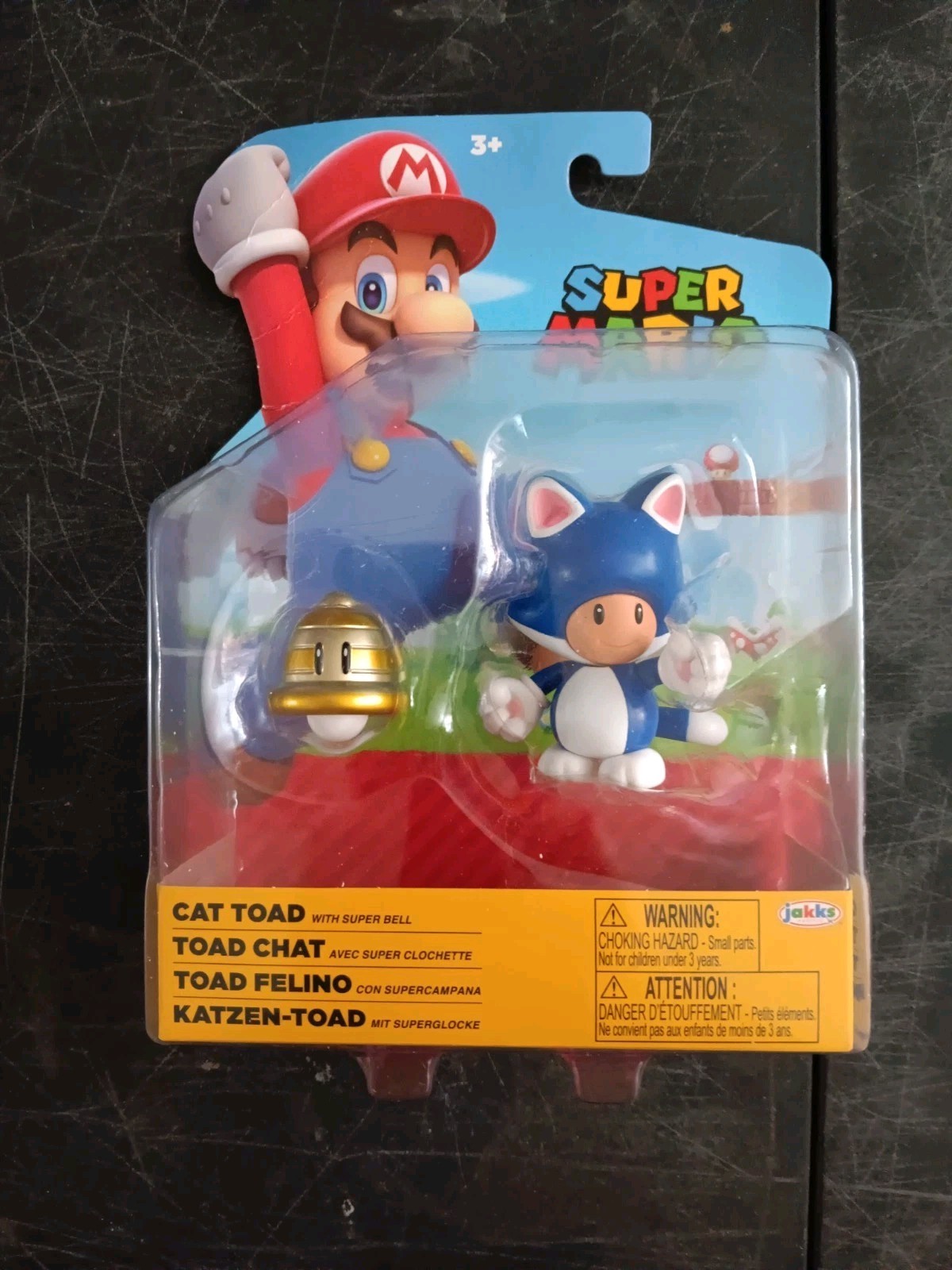 *FREE SHIP* 4″ CAT LUIGI PEACH TOAD SUPER MARIO World of Nintendo Lot Jakks