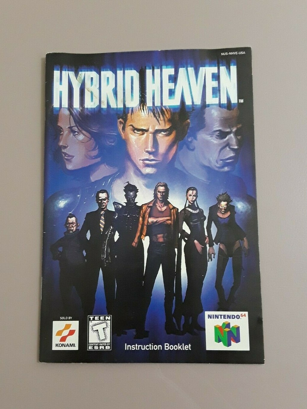 Hybrid Heaven N64 Nintendo 64 Original Instruction Manual Booklet