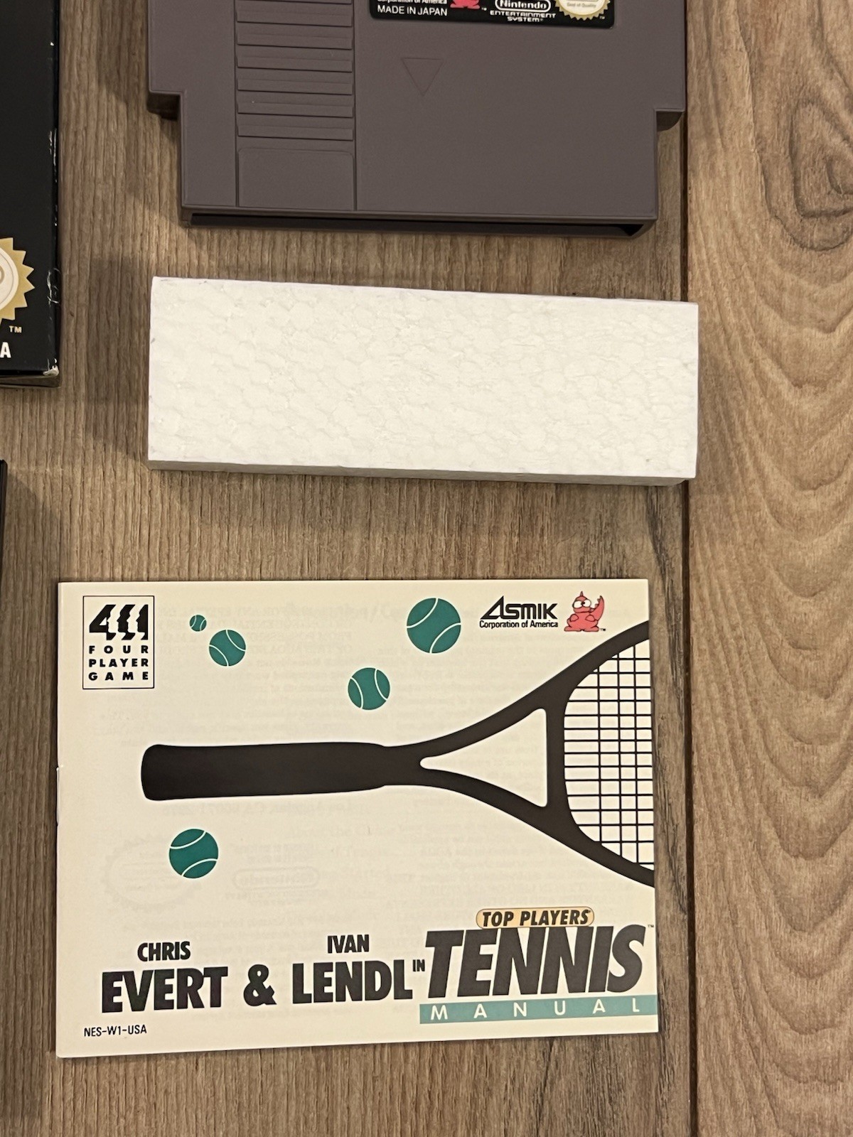 Chris Evert & Ivan Lendl in Top Players Tennis (Nintendo NES, 1989) CIB Tested