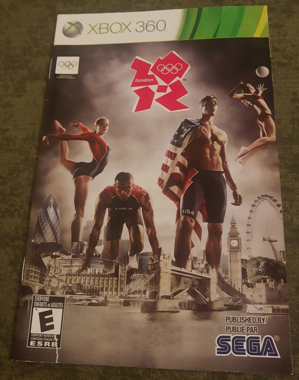 London 2012 Olympics – ORIGINAL INSTRUCTION MANUAL ONLY – 360 – NO GAME