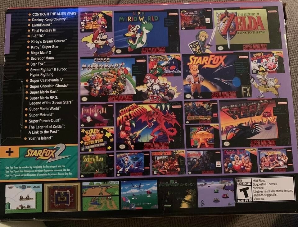 Nintendo Super NES Mini Classic Edition Control Deck – Games Included