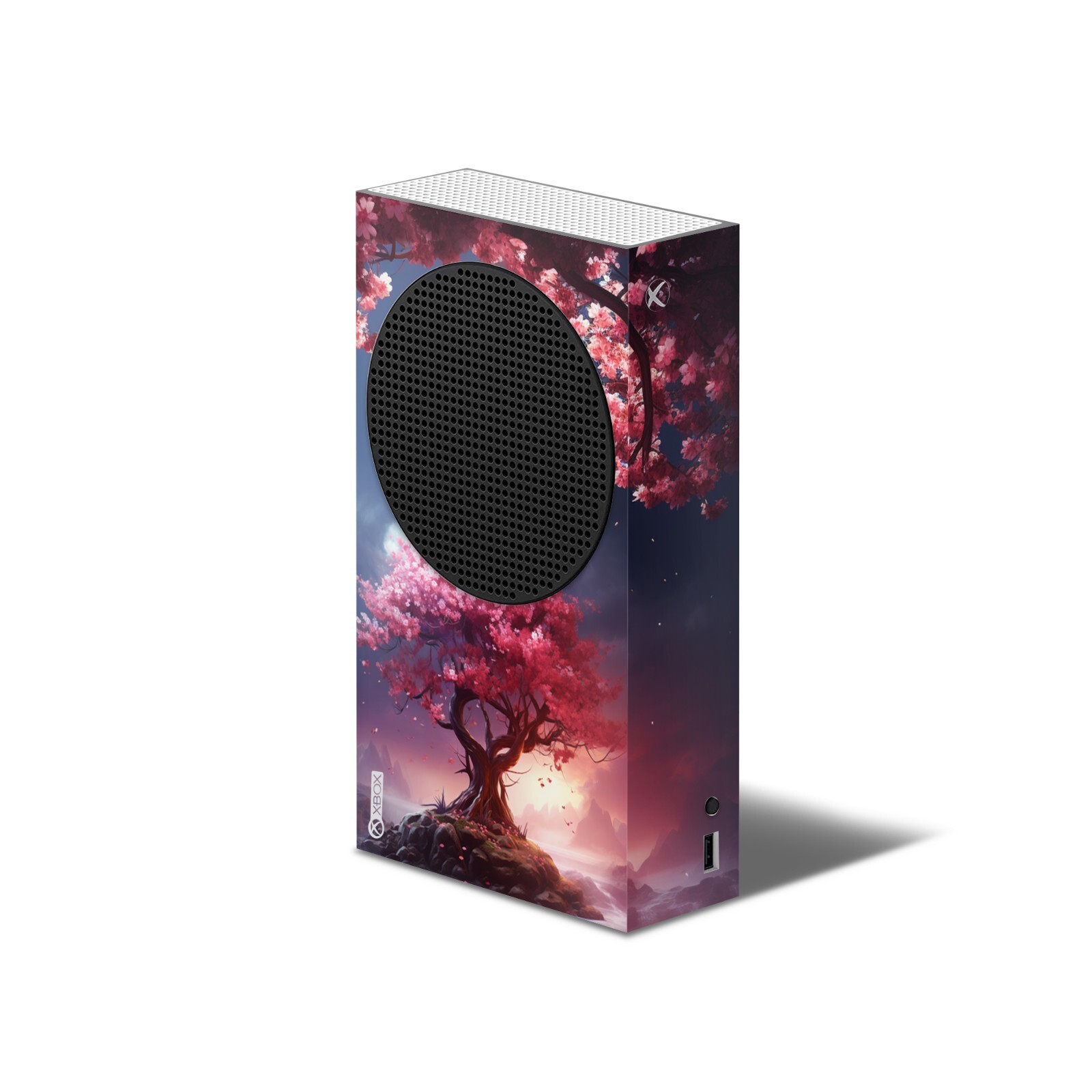 XBOX Series S Console & Controller Vinyl Skin Decal Wrap Cherry Blossom Tree