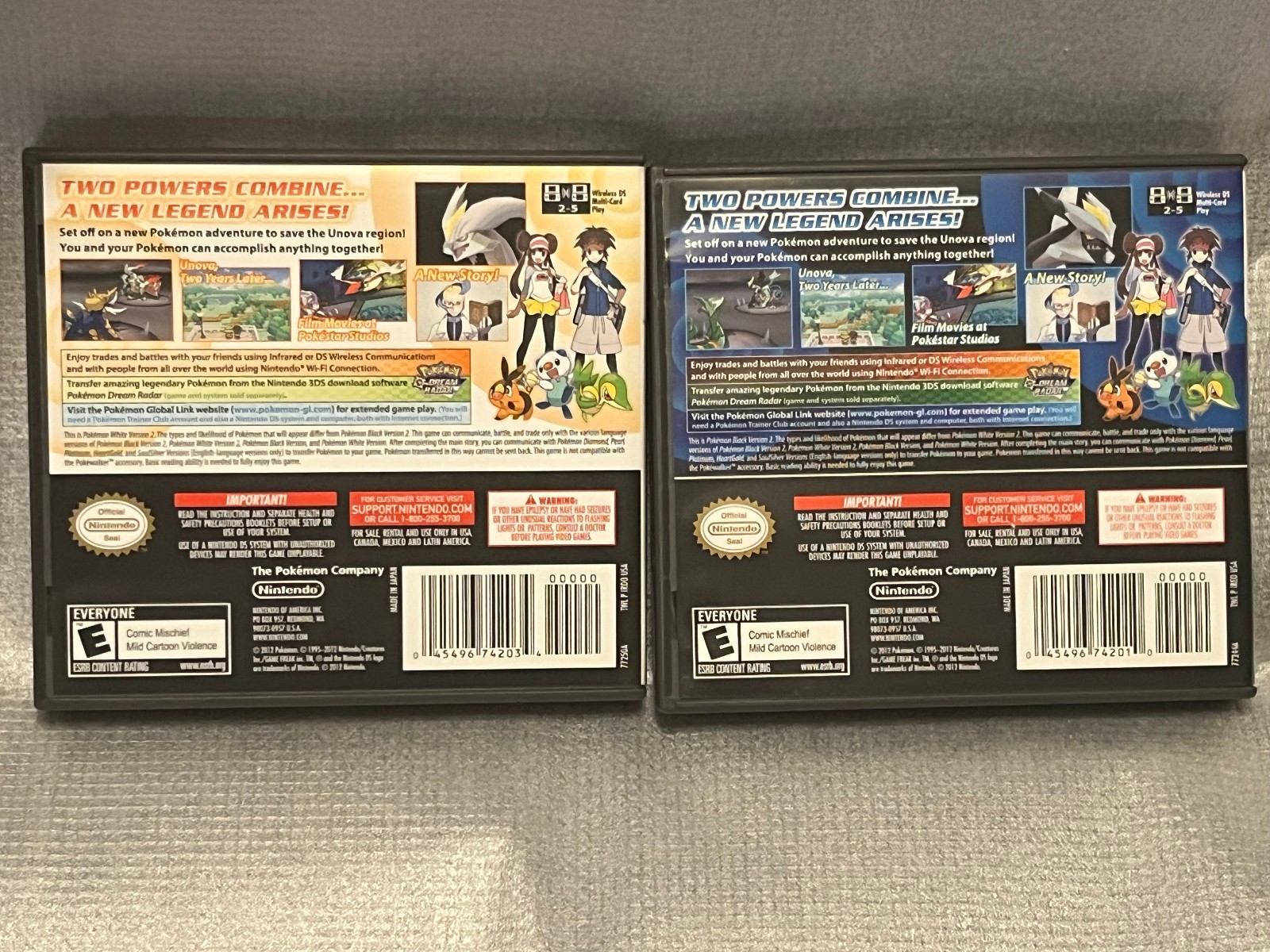 Pokemon Black Version 2 and White Version 2 Nintendo DS Complete CIB Great Shape