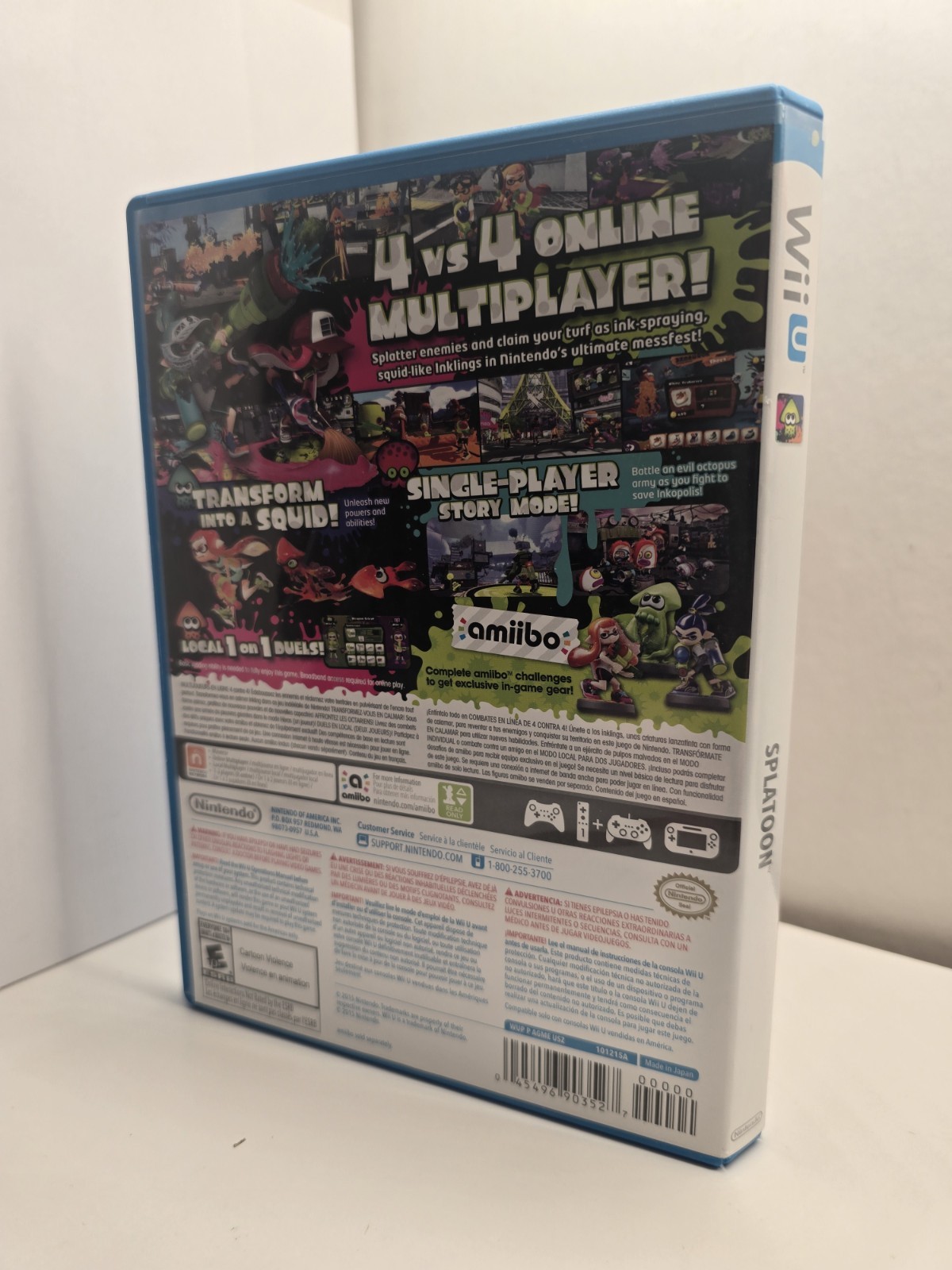 Splatoon Game Nintendo WiiU Wii U TESTED