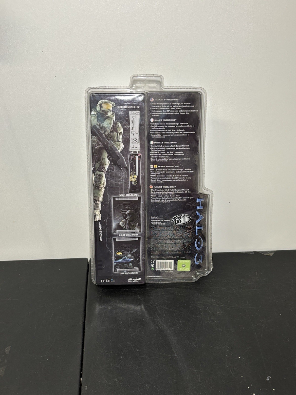 SEALED Halo 3 Master Chief Faceplate and Skin for Microsoft Xbox 360 Console NEW