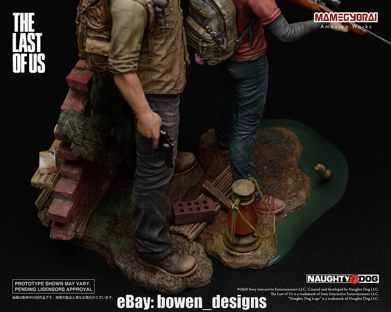 1/9 Mamegyorai The Last of Us Game JOEL ELLIE Figure Statue Set Naughty Dog PS3