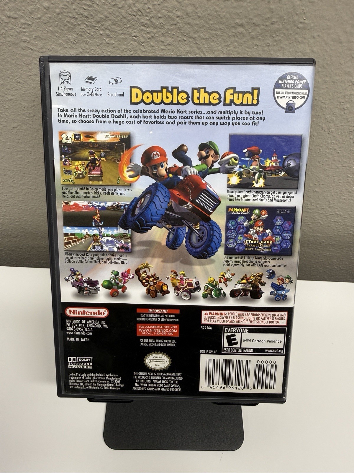 Mario Kart: Double Dash!! (Nintendo GameCube, 2003) CIB Complete Pristine Disc