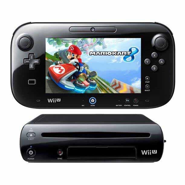 Nintendo Wii U Console 32GB Mario Kart 8 Deluxe BUNDLE SET Game System WiiU