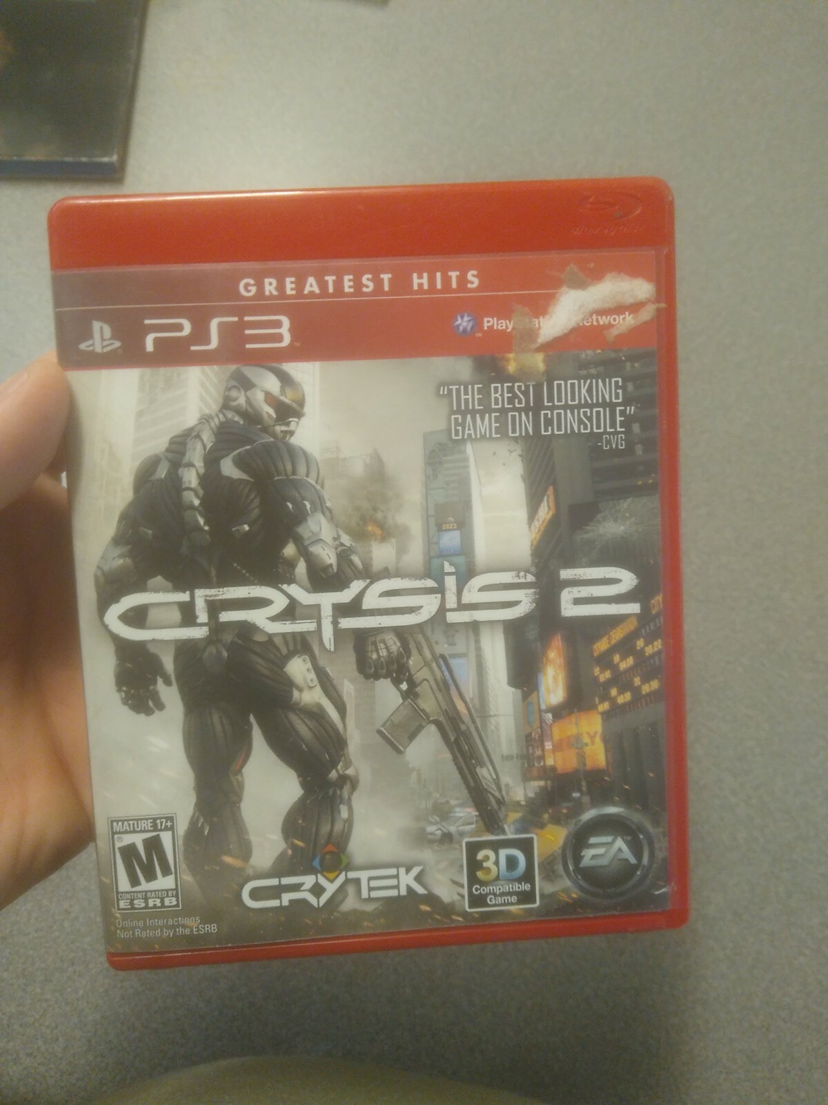 Crysis 2 (Sony PlayStation 3, 2011) PS3 Video Game SEE NOTES