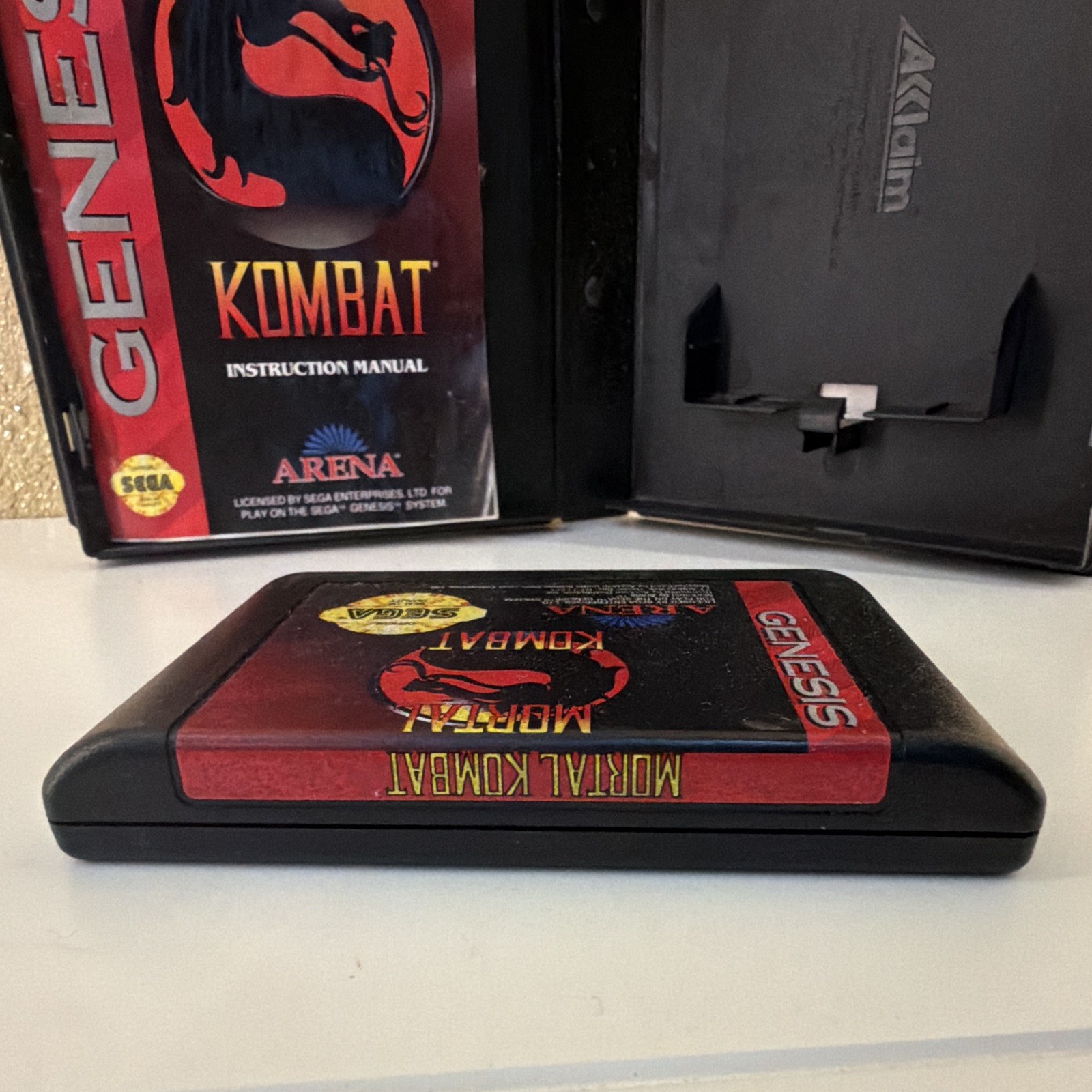 Mortal Kombat Sega Genesis 1992 NTSC-U/C Fighting MA-13 w/ Manual (Arena)