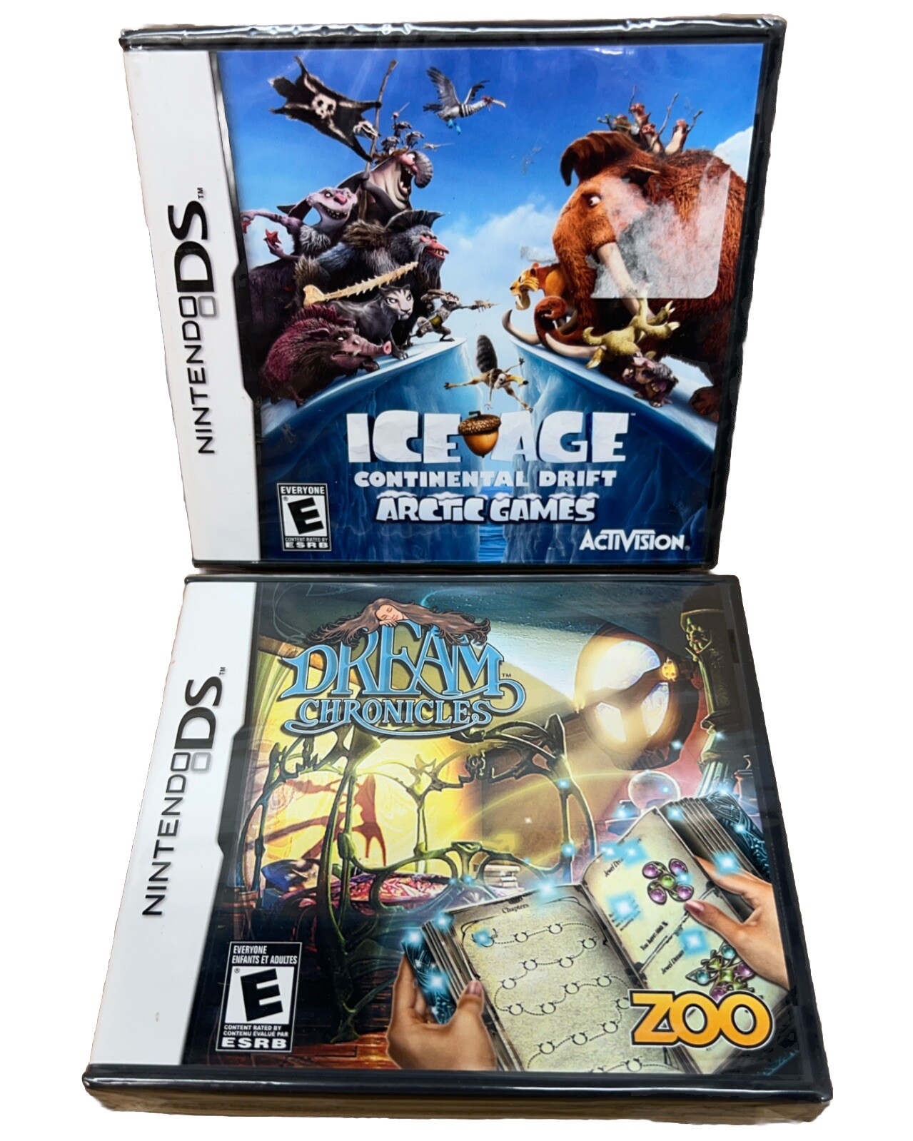 Lot Of 2 Nintendo Ds DREAM CHRO ICLES AND ICE AGE CONTINENTAL