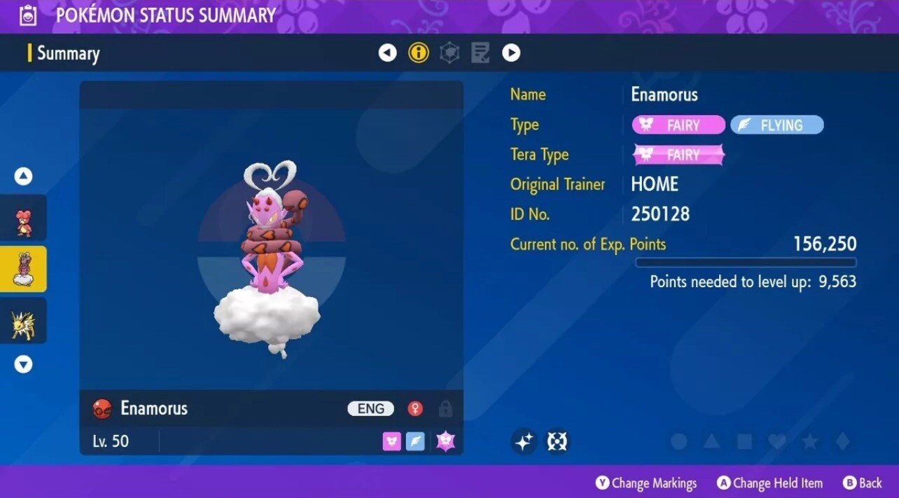SHINY ENAMORUS ⭐️ 2025 HOME EVENT GIFT ⭐️ UNTOUCHED ✨ Pokemon Scarlet And Violet