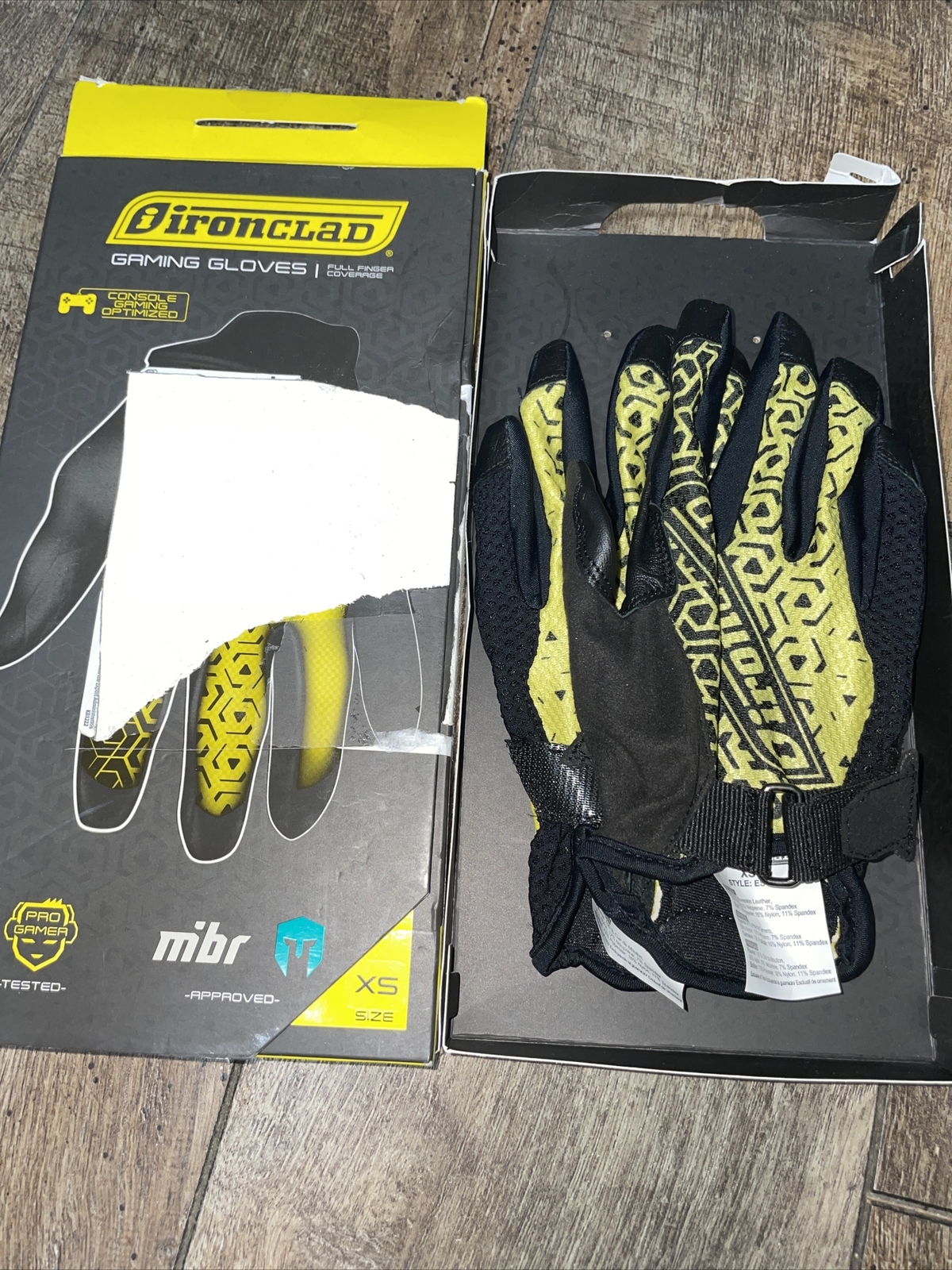 Ironclad Console Gaming Gloves Precision Fit Performance Grip Touchscreen XS