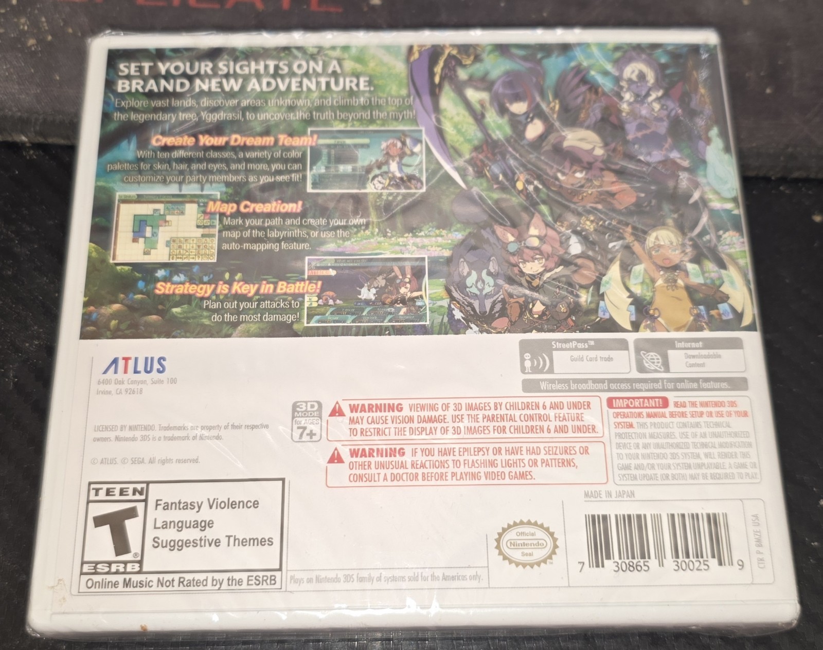 Etrian Odyssey V: Beyond the Myth Launch Edition (Nintendo 3DS, 2017)