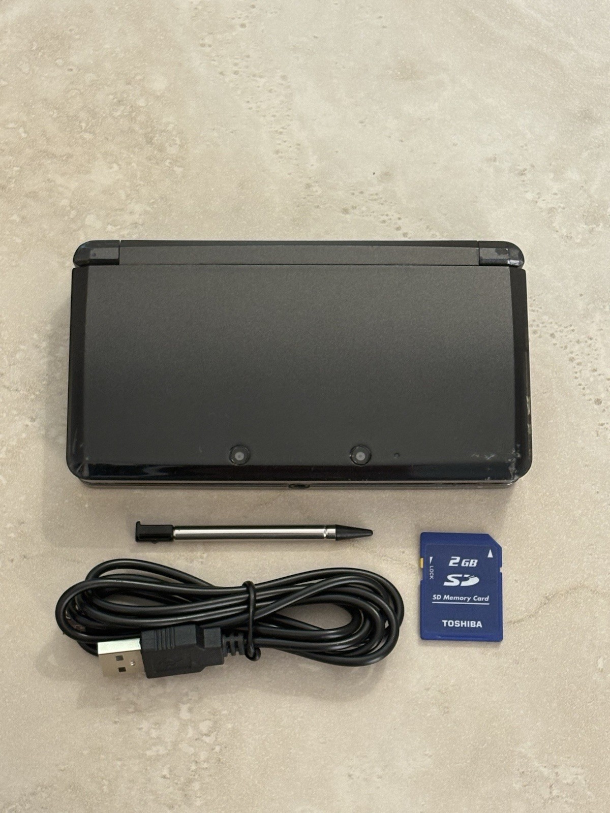 Nintendo 3DS Console Black Edition With Charger US SELLER Read Description