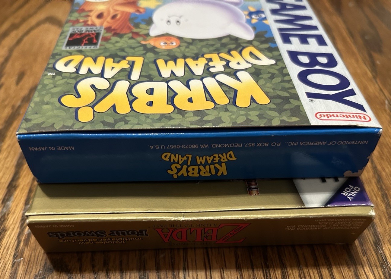 Kirby’s Dream Land Nintendo Game Boy, 1992 Complete Box Zelda Four Swords GBA CI