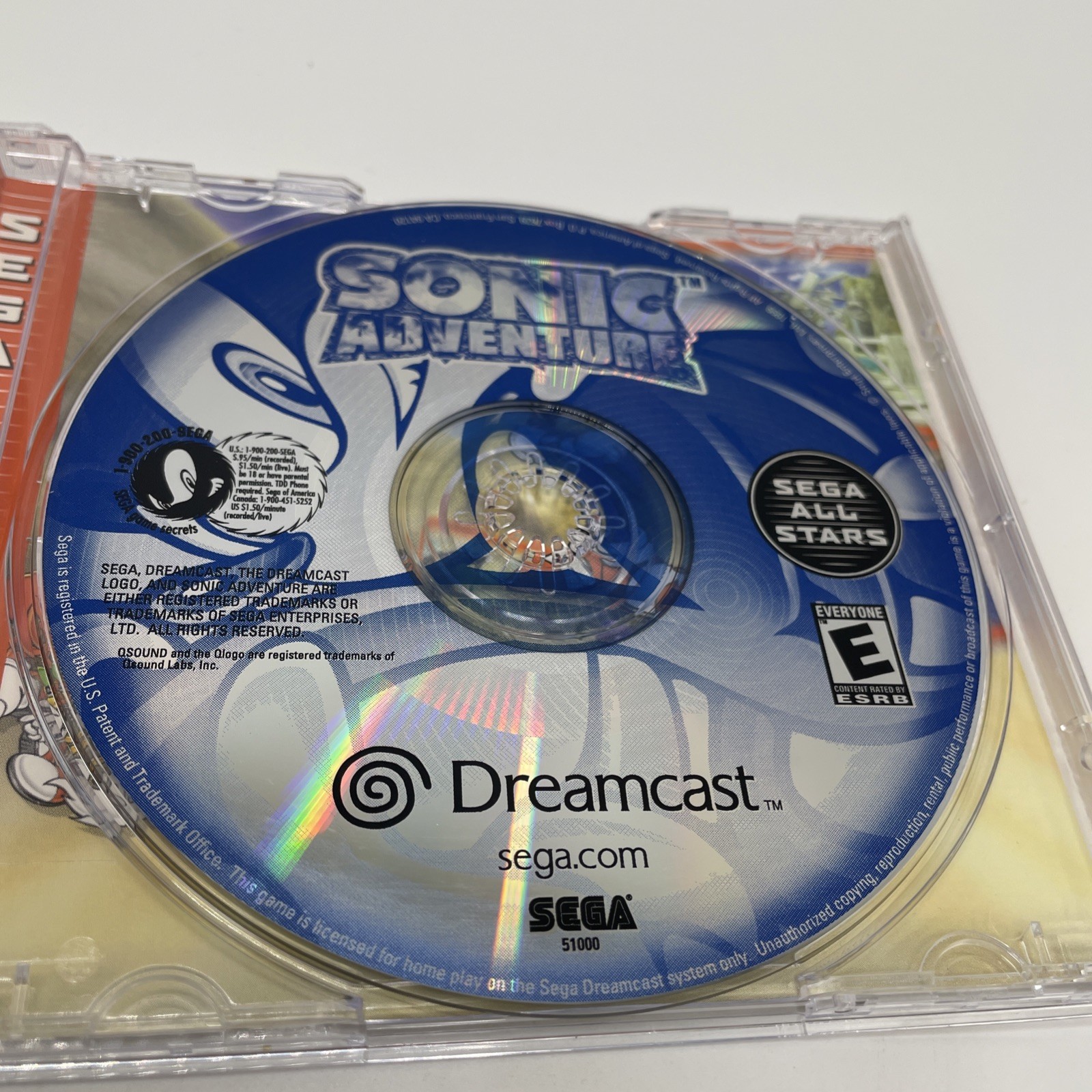Sonic Adventure Sega Dreamcast Complete CIB Sega All-Stars VG